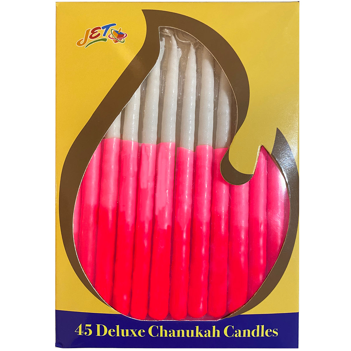 45 - Hand Dipped Chanukah Candles (Pink)