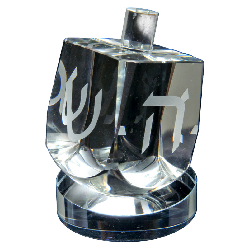 Dreidel, Crystal W/Stand