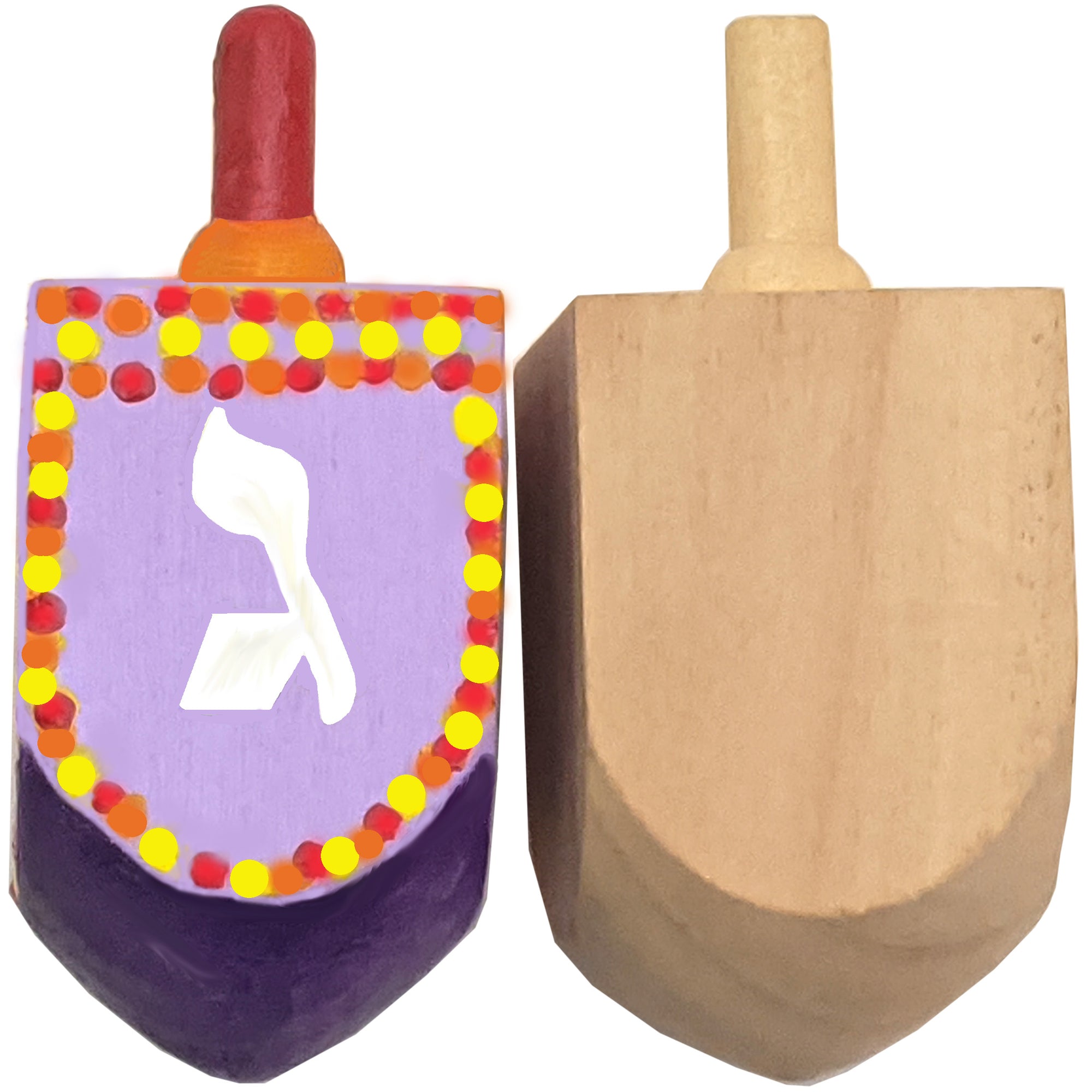 25 pack - Decorate Your Own Dreidel (Paint Not Included)