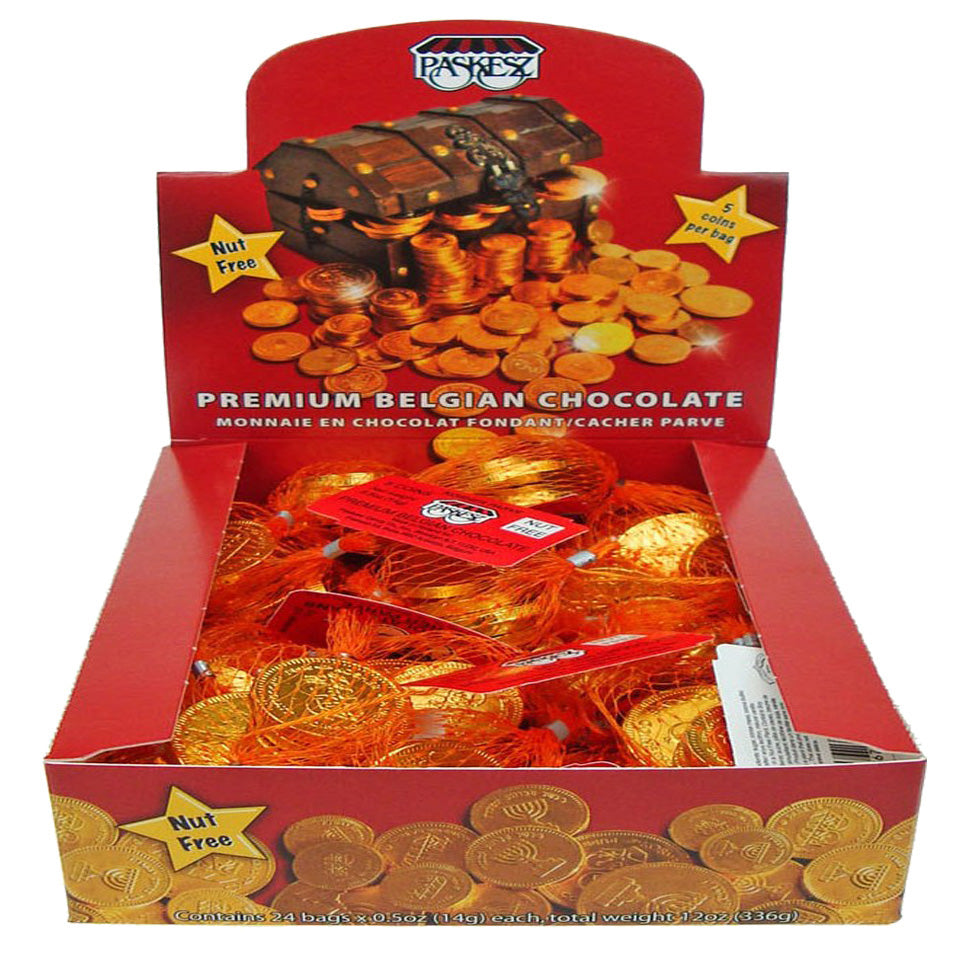 Chocolate Gelt (Pareve) NUT FREE