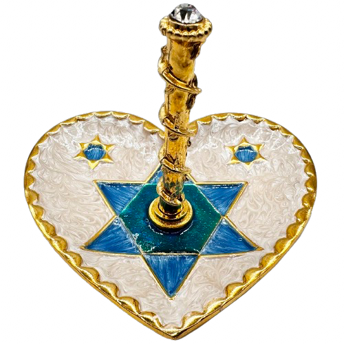 Star Jewelry Ring Holder (White)