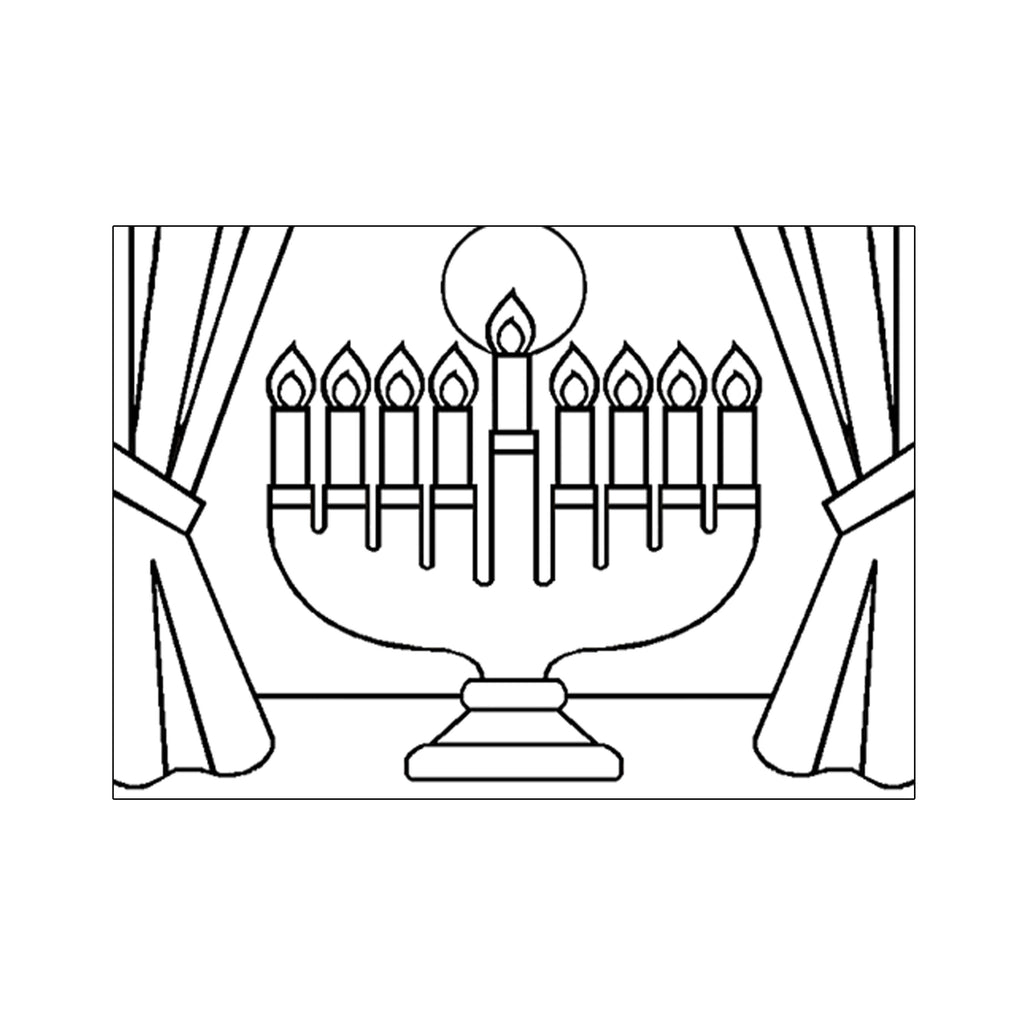 12 pack - Sand Art - Menorah