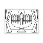 12 pack - Sand Art - Menorah