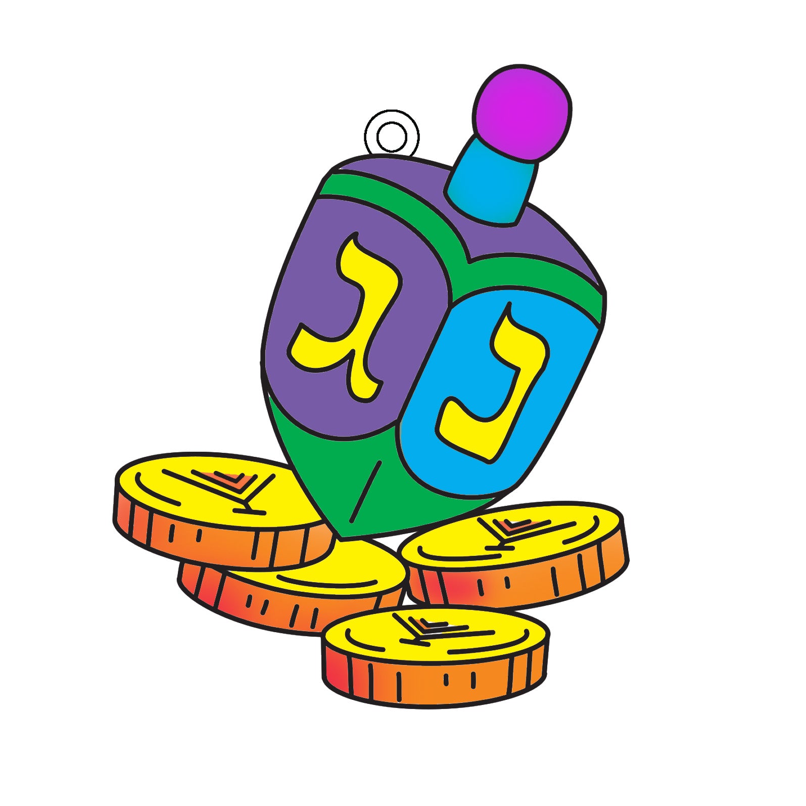 12 Pack - Suncatchers - Dreidel