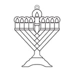 12 Pack - Suncatchers - Menorah