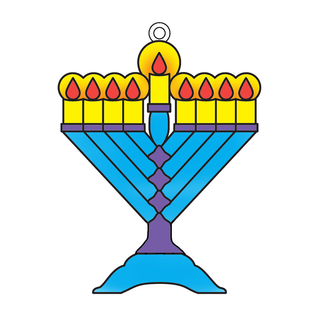 12 Pack - Suncatchers - Menorah