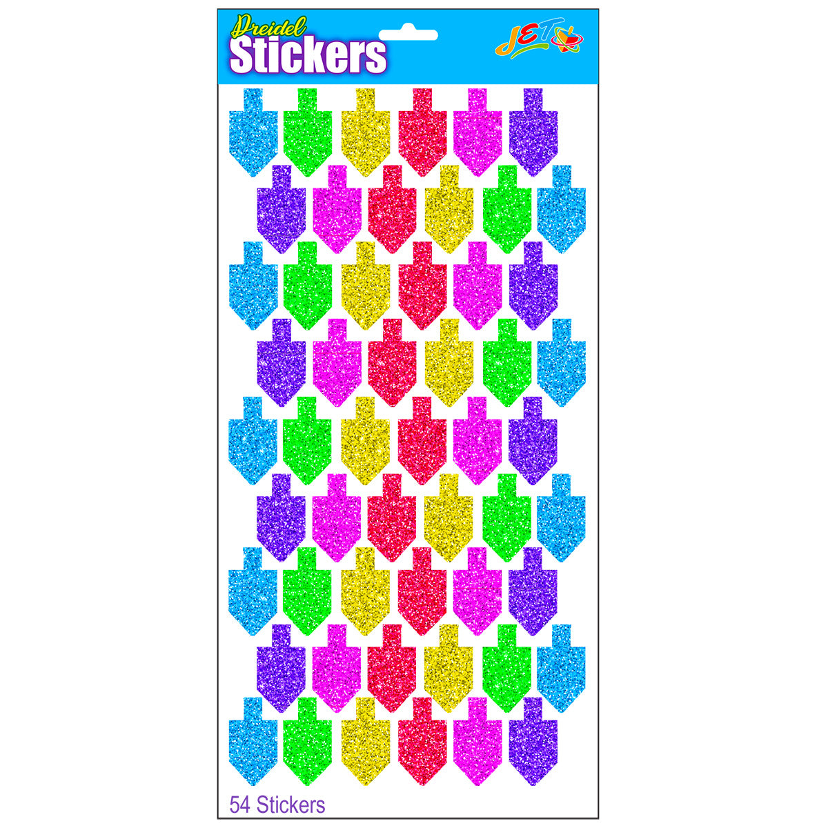 Dreidel Stickers - Prismatic