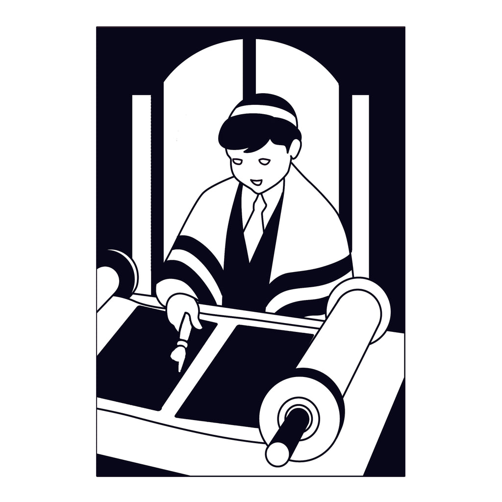 12 Pack - Velvet Art, Torah Reading