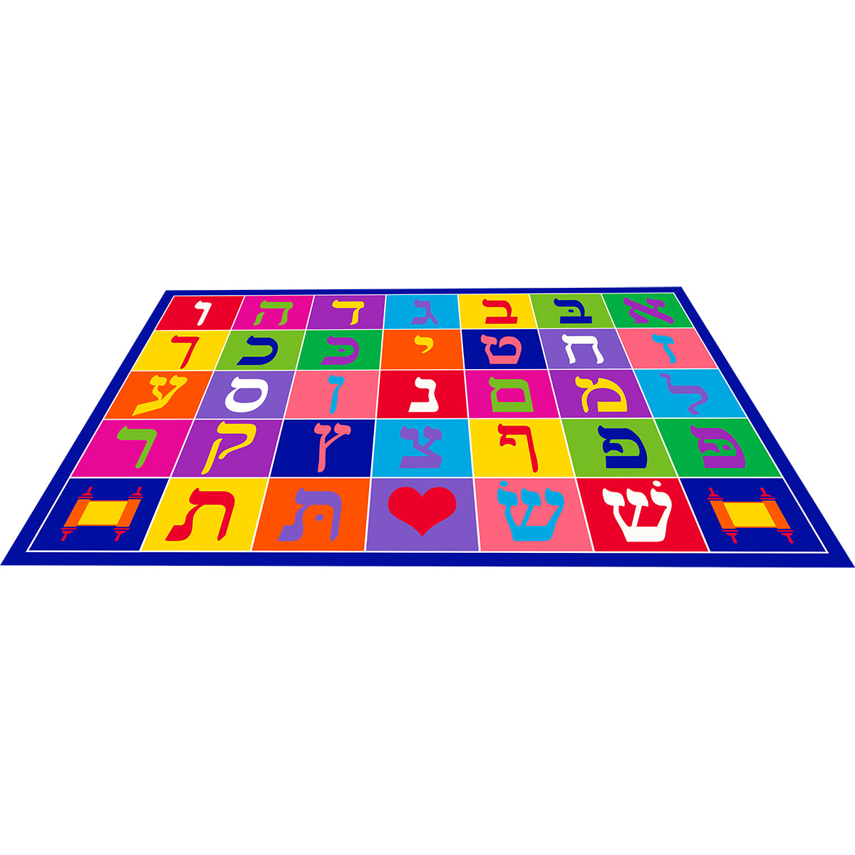 Aleph Bet Rug - 39" x 59"